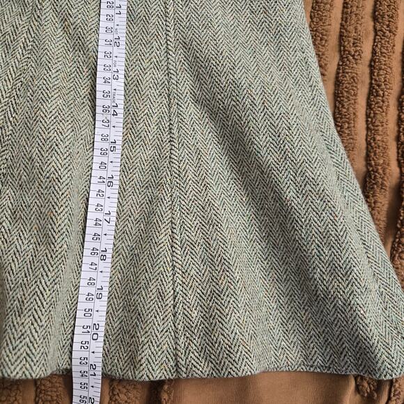 Ann Taylor Y2K Academia Equestrian English Countryside Wool Blend Tweed Skirt 8P - Picture 12 of 12